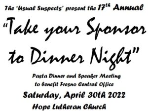 17th Annual Sponsor Dinner - Fresno CA